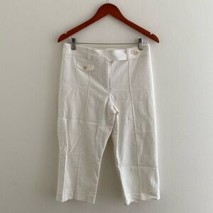 NWOT Ann Taylor white capri pants size 8 petite